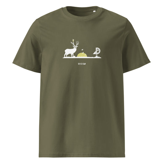 T-shirt Deer coton BIO (kaki unisexe)