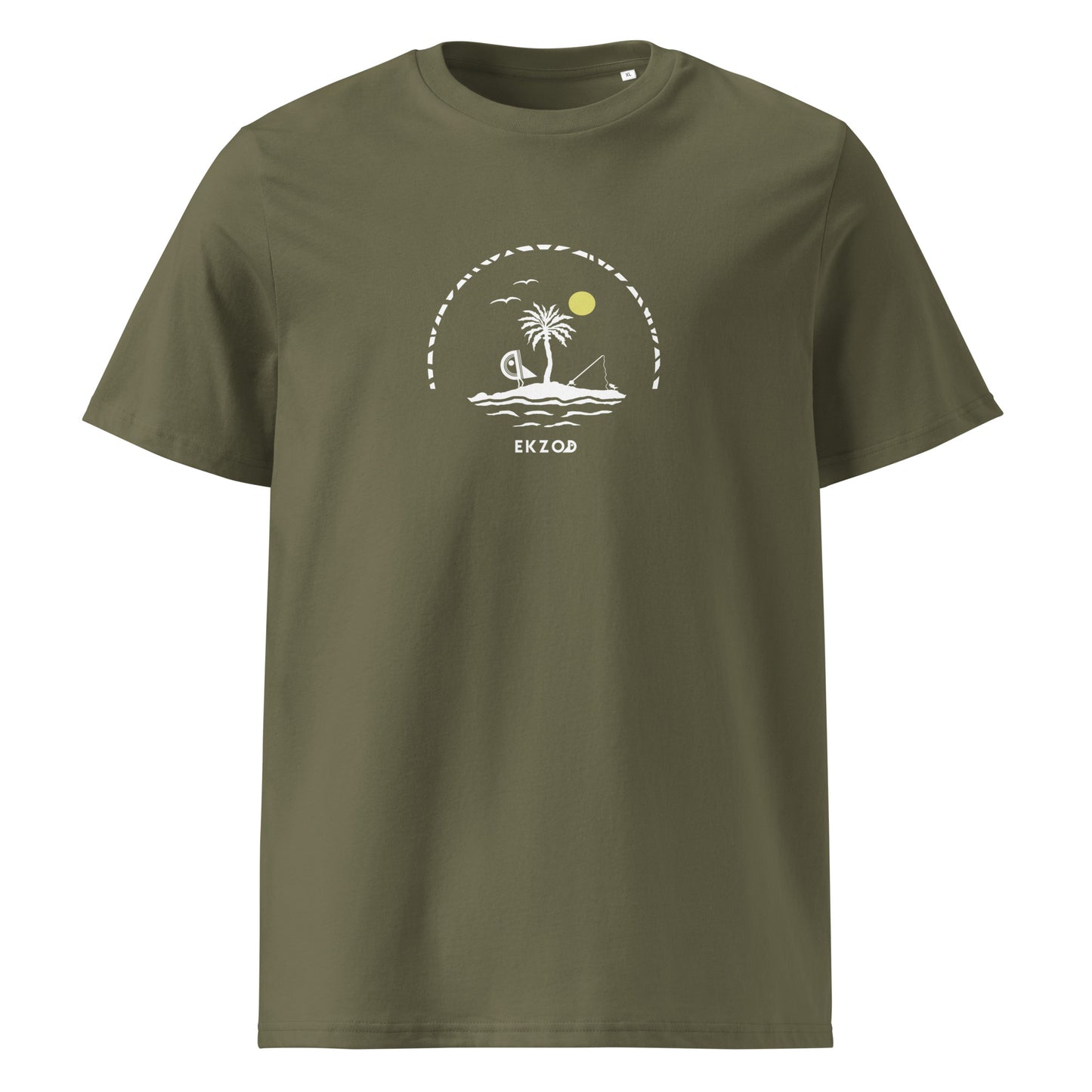 T-shirt Fisher's Island BIO (kaki unisexe)