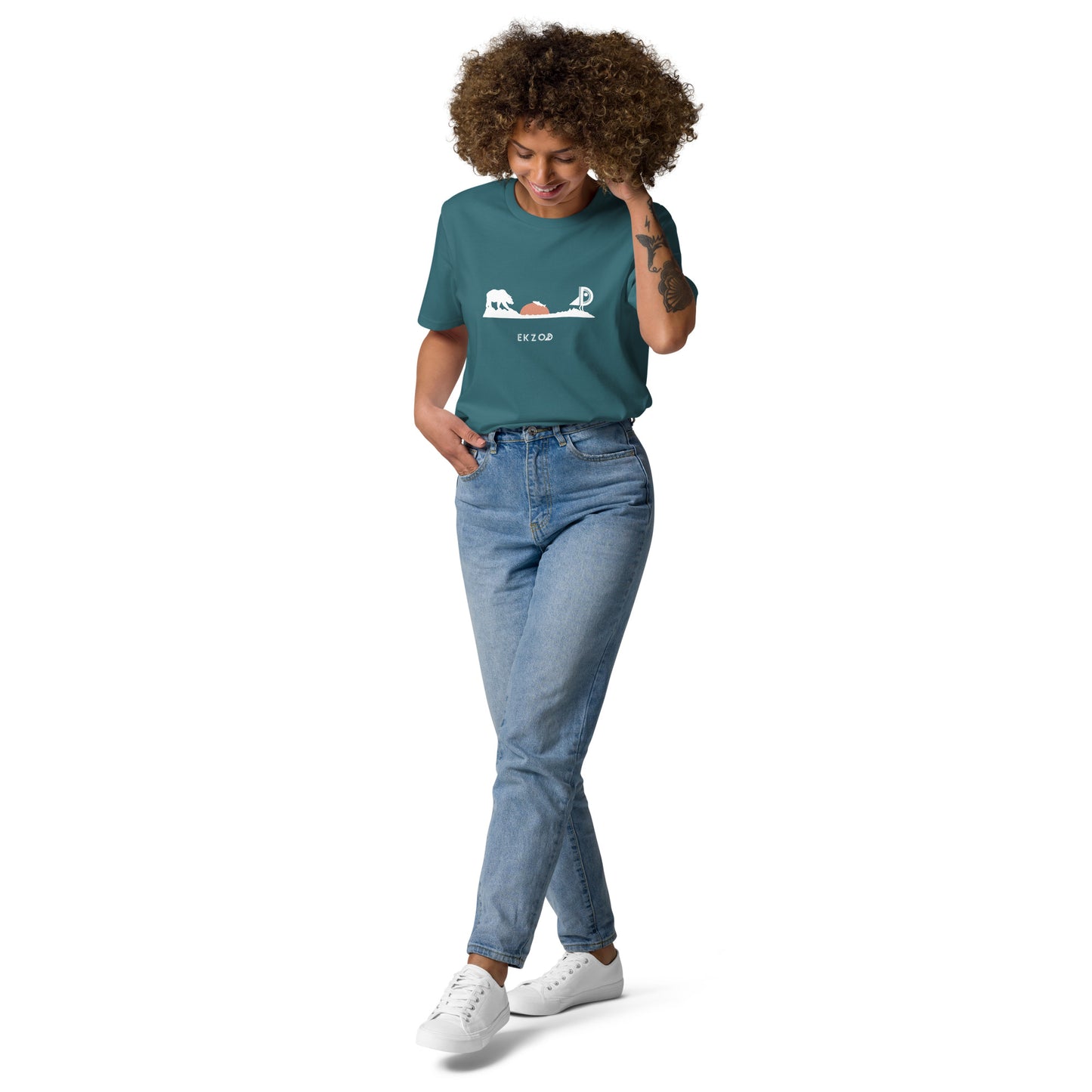 T-shirt Bear coton BIO (vert unisexe)