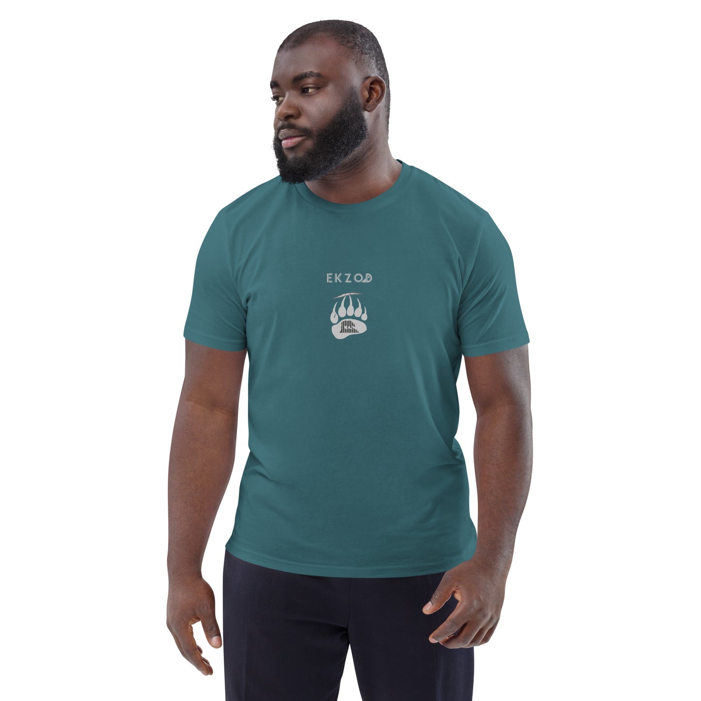 T-shirt Bear Scratch coton BIO (vert unisexe)