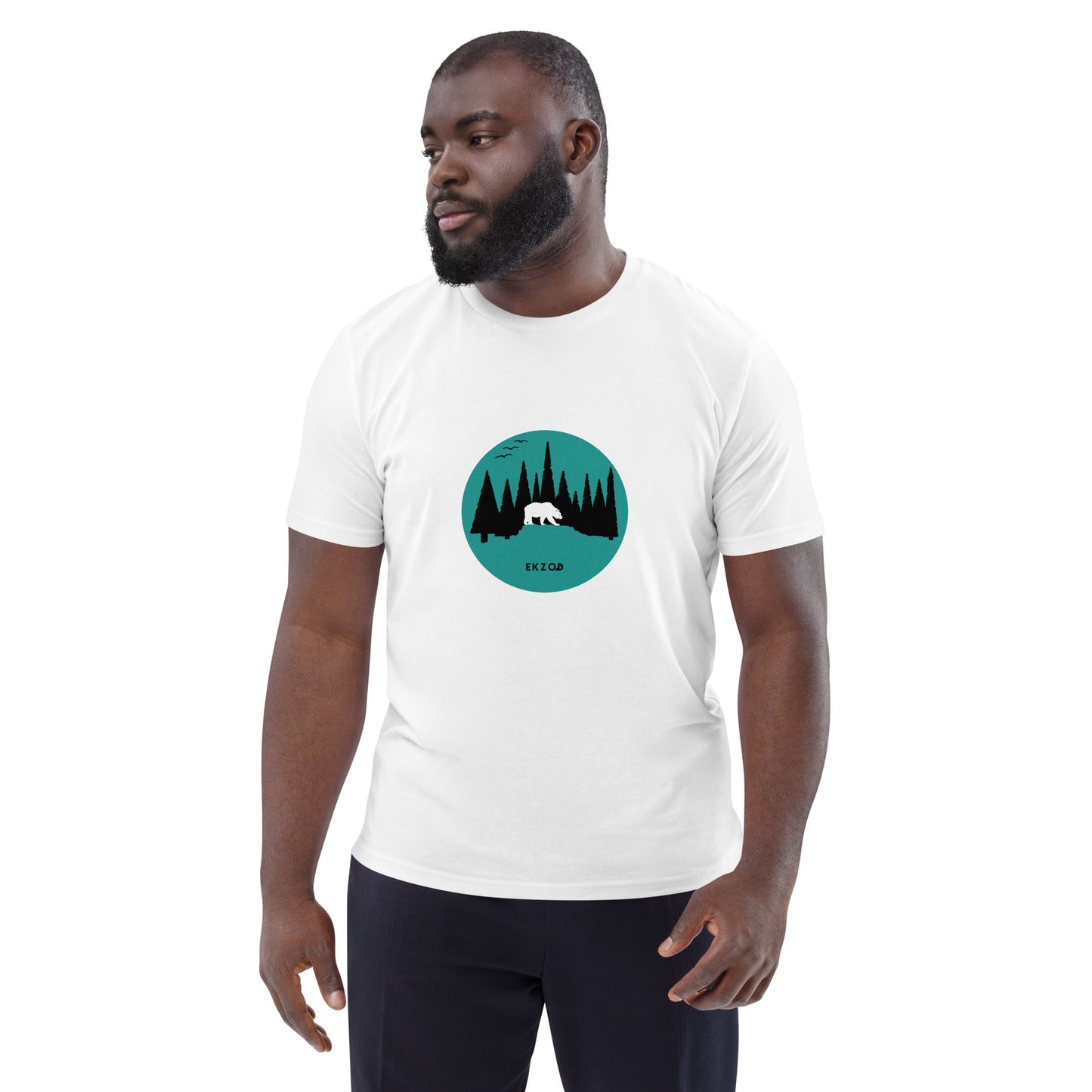 T-shirt Forest coton BIO (blanc unisexe)