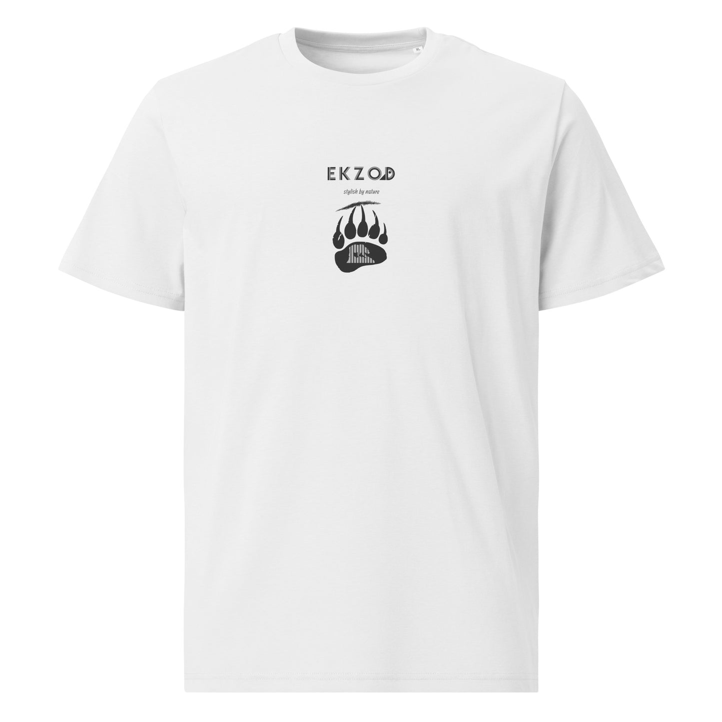 T-shirt Bear Scrath coton BIO (blanc unisexe)