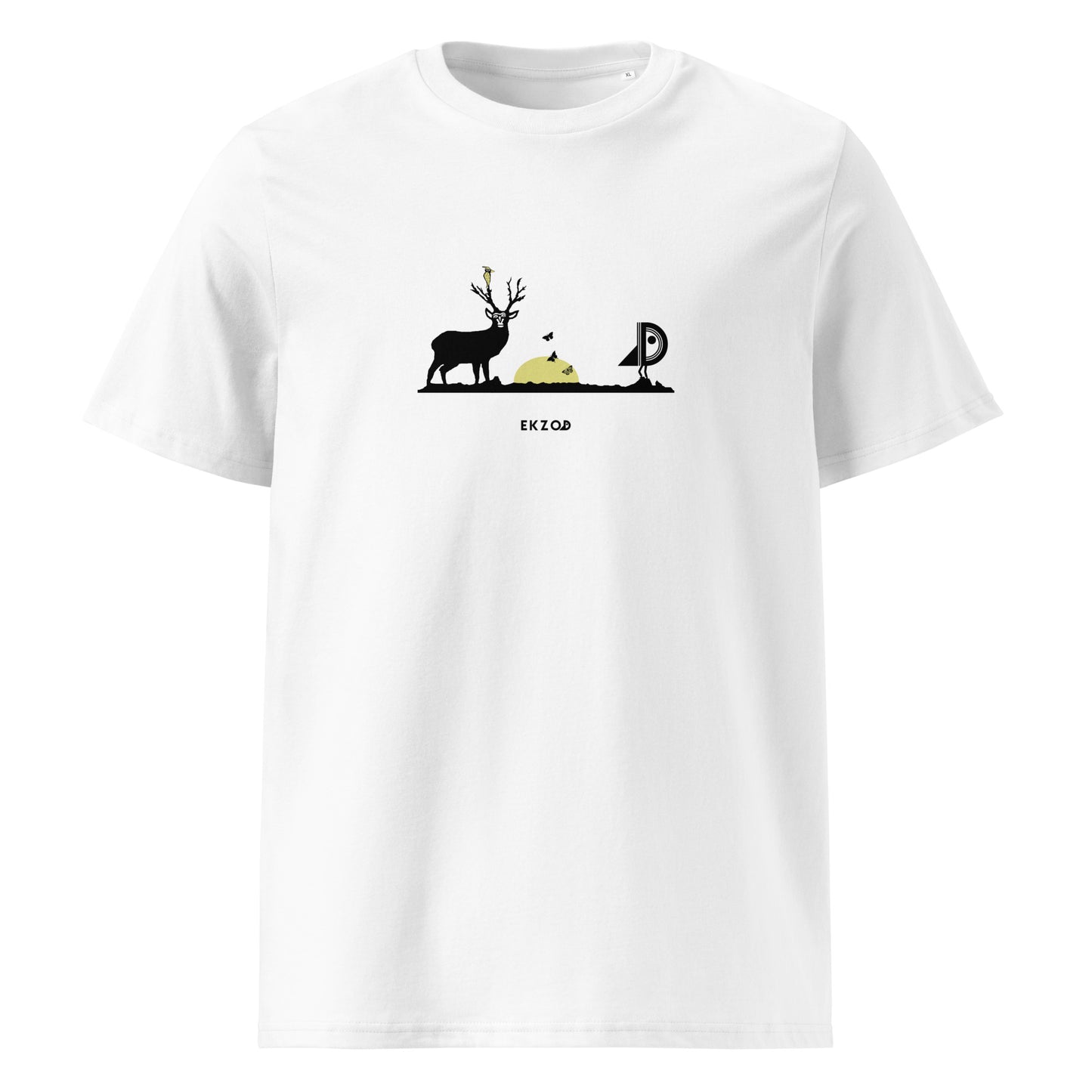 T-shirt Deer coton BIO (blanc unisexe)