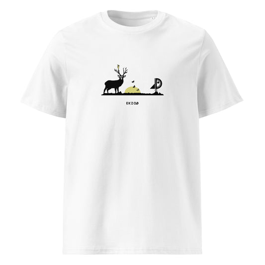 T-shirt Deer coton BIO (blanc unisexe)