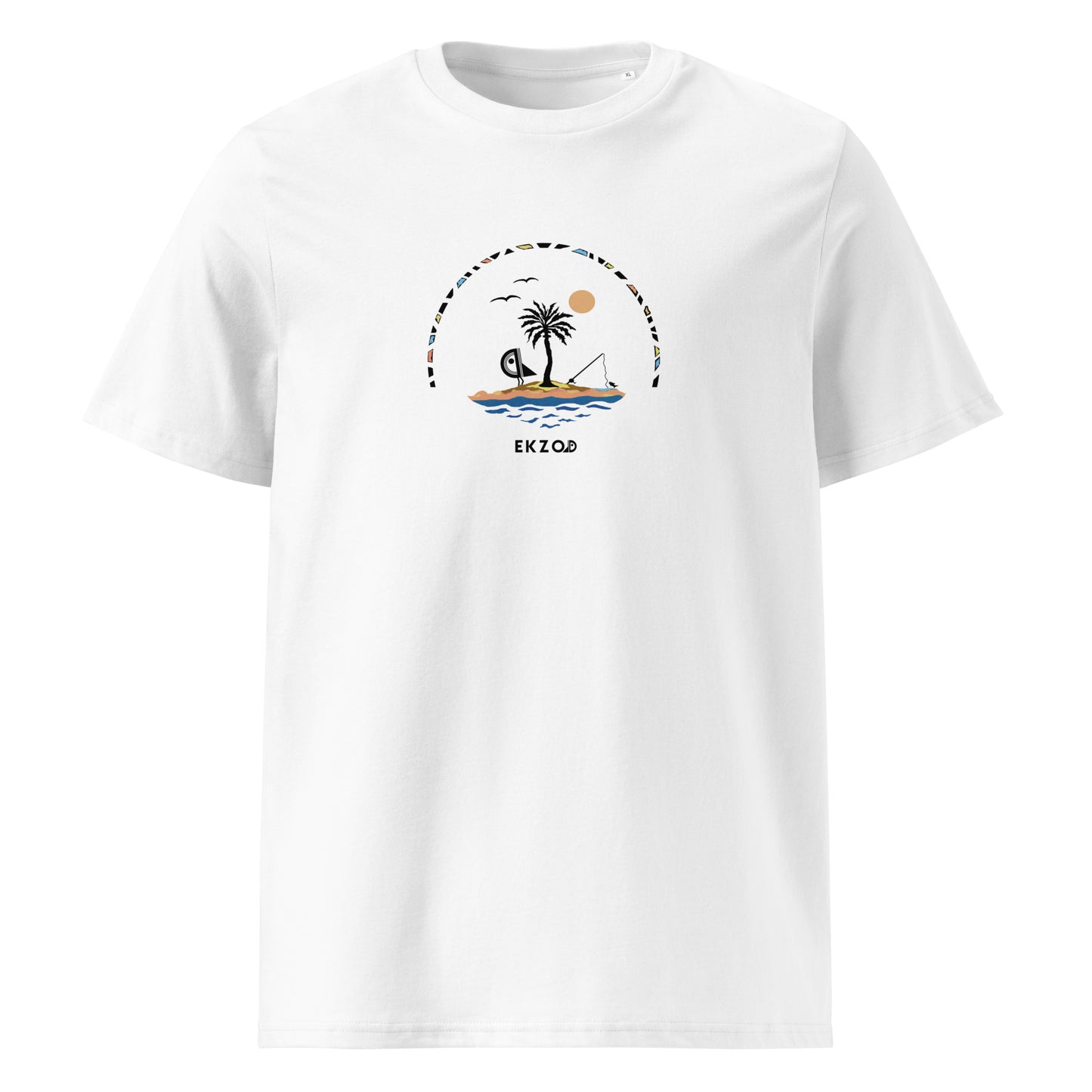 T-shirt Fisher's Island BIO (blanc unisexe)