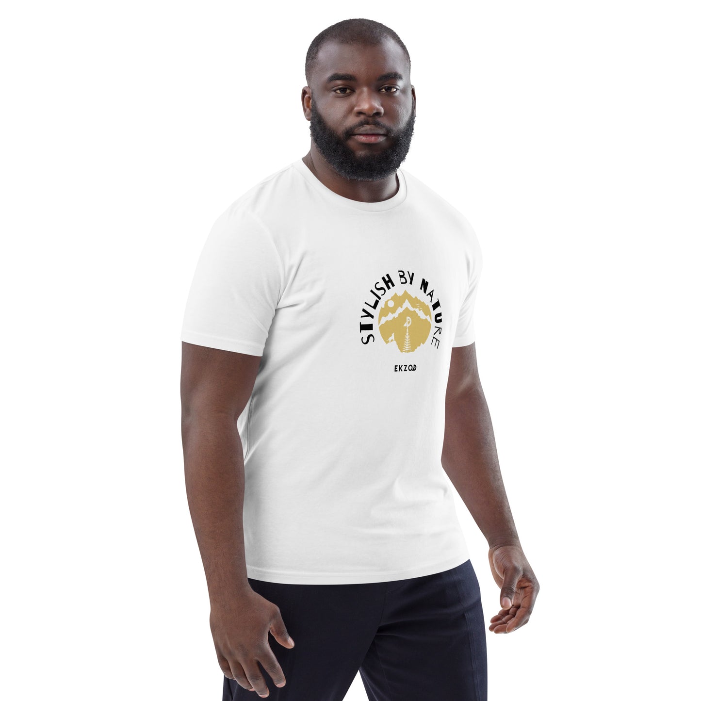 T-shirt Stylish By Nature coton BIO (blanc unisexe)