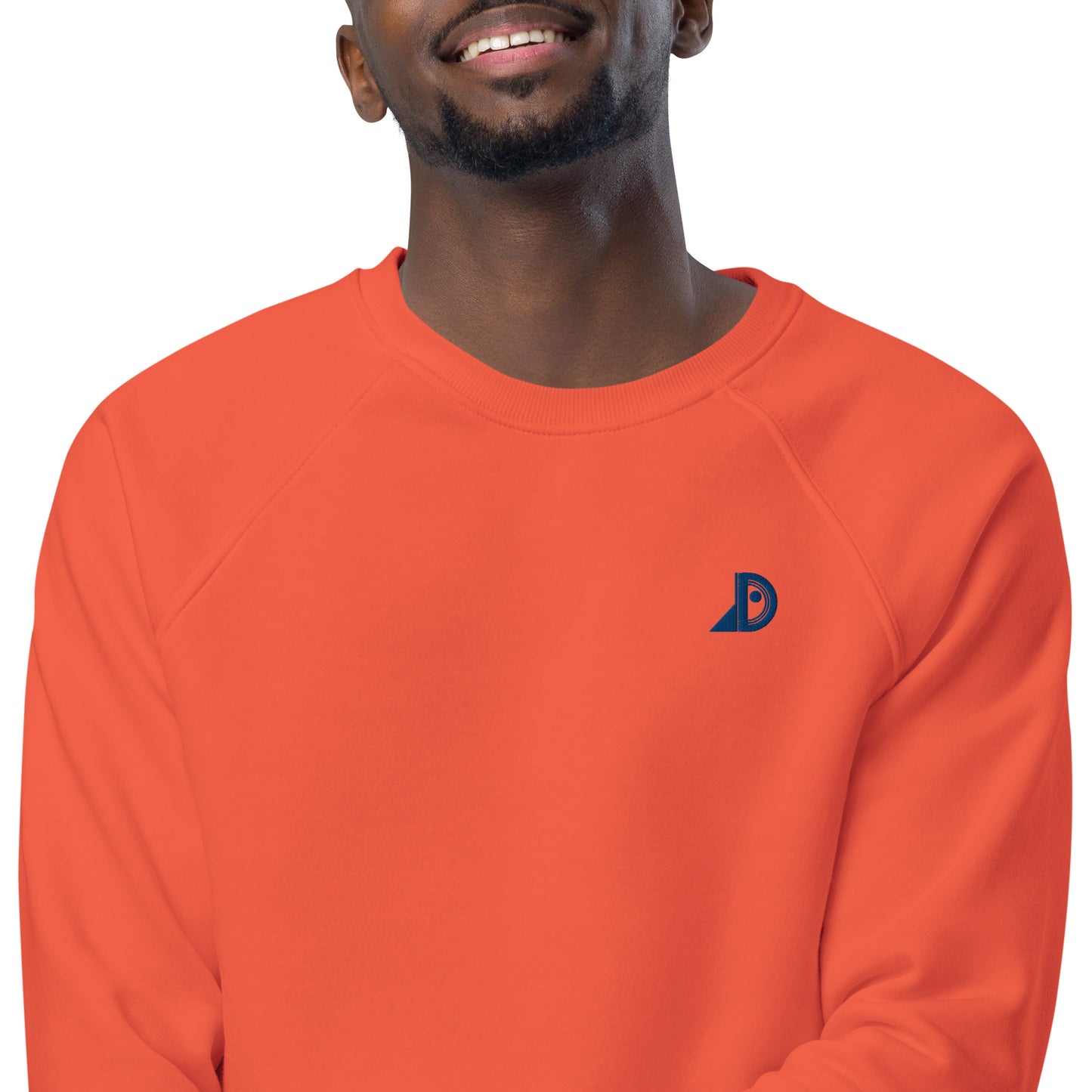 Sweat Birdy BIO brodé (orange unisexe)