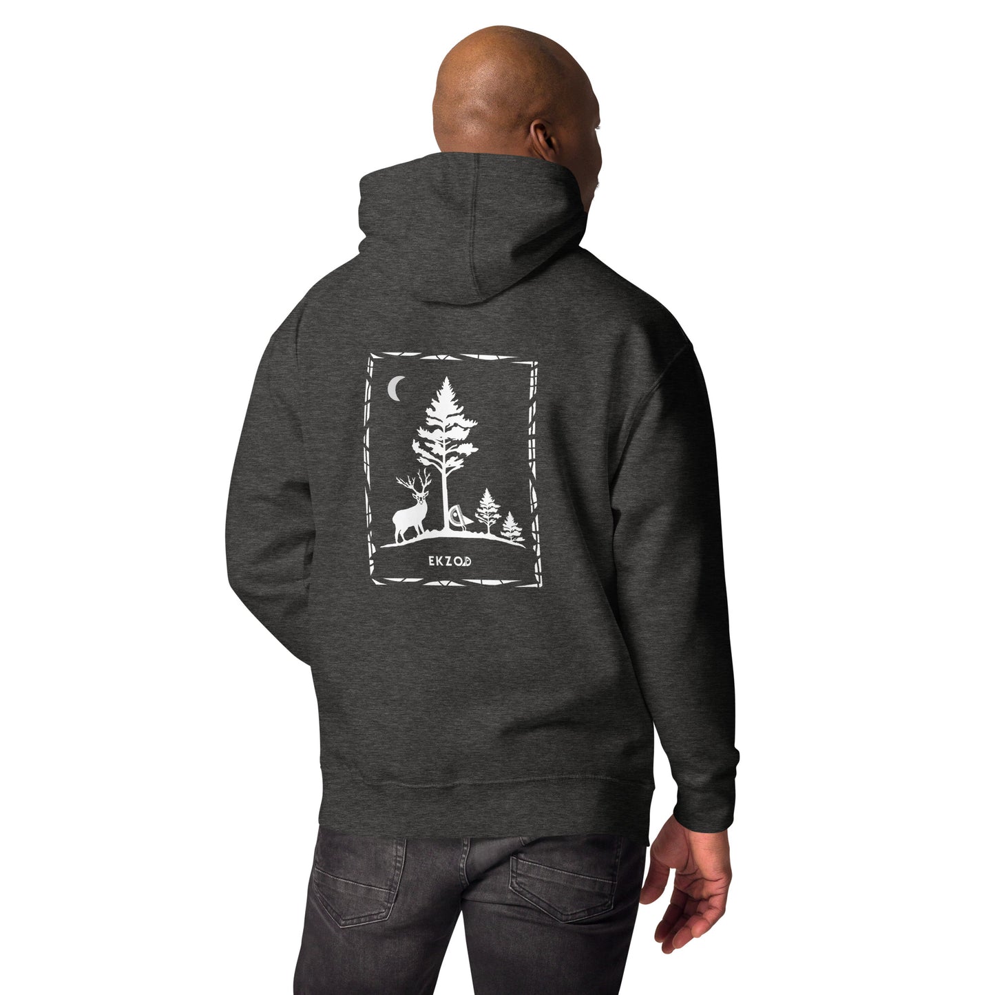 Hoodie "Forest" (gris foncé chiné)