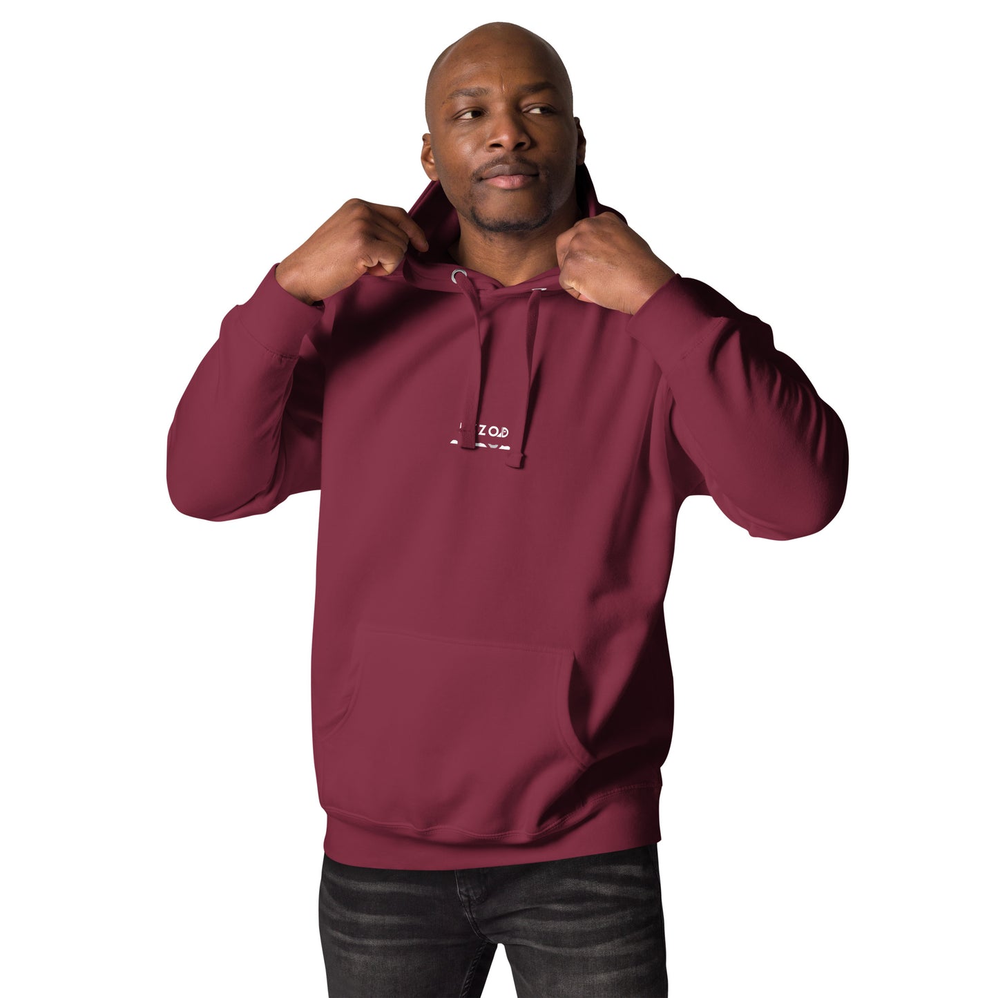 Hoodie "Forest" (bordeaux)