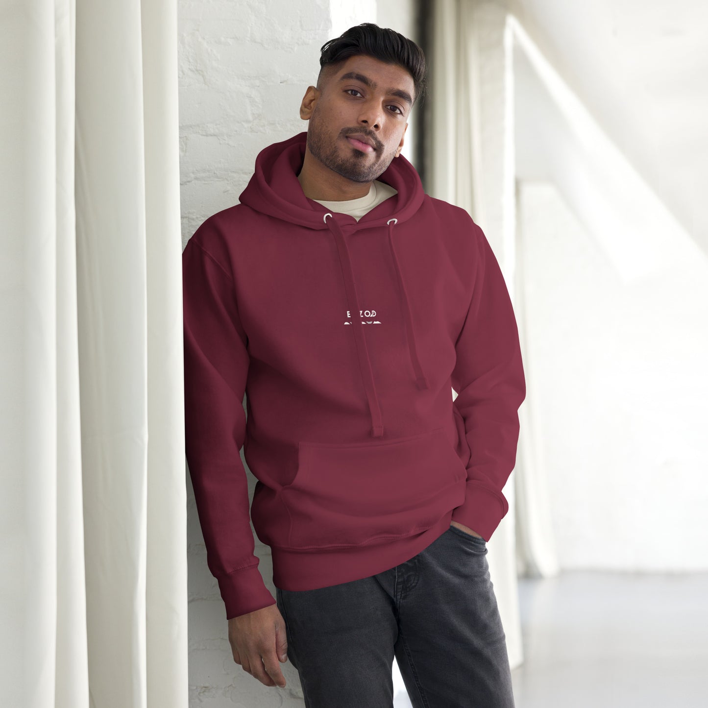 Hoodie "Forest" (bordeaux)