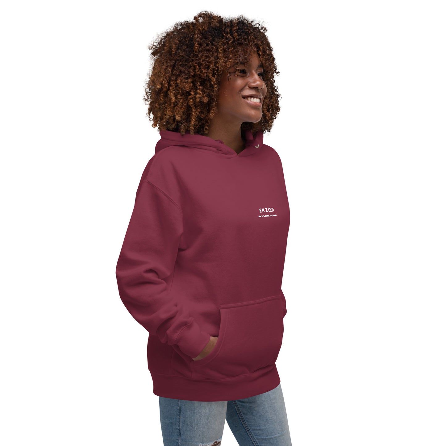 Hoodie "Forest" (bordeaux)