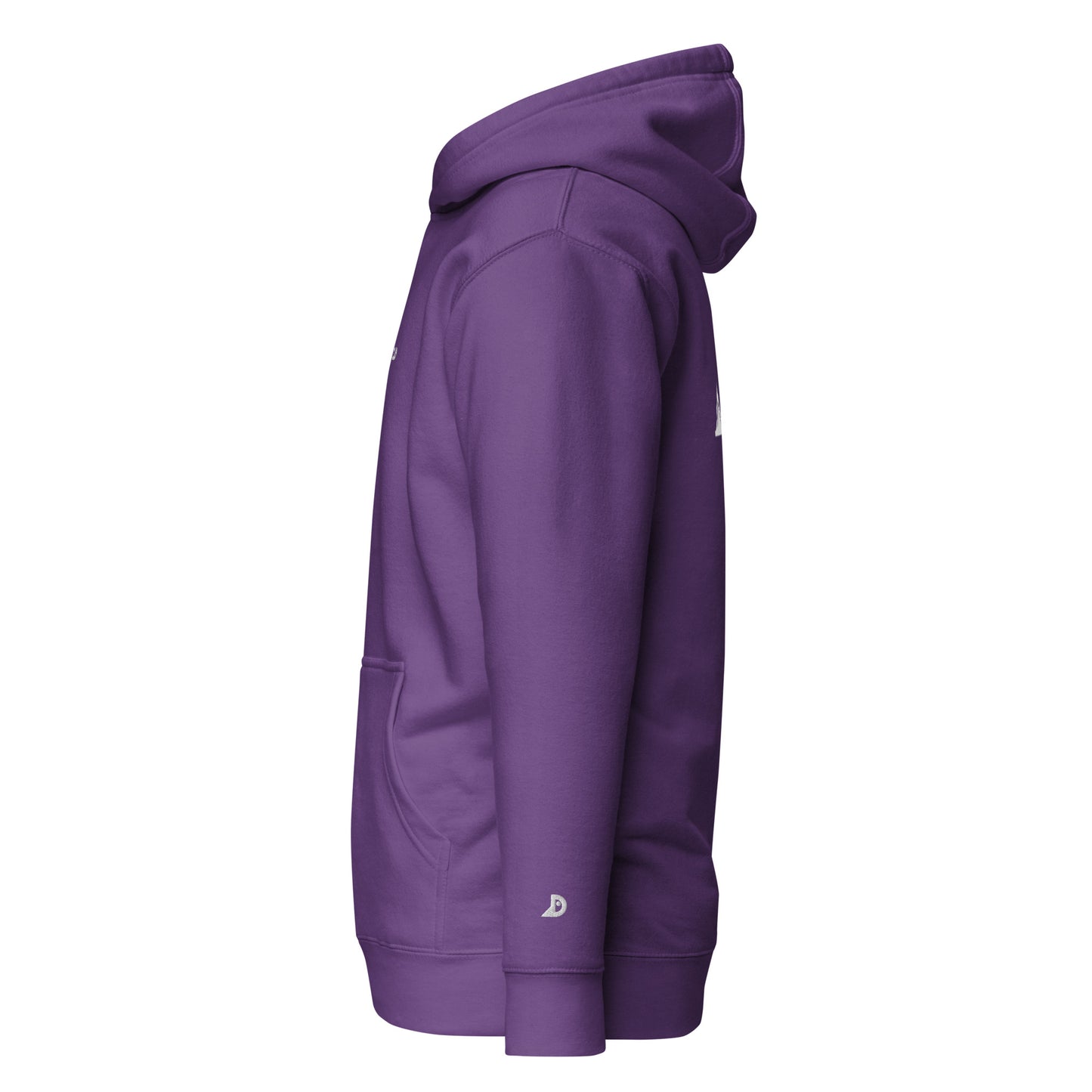 Hoodie Océan brodé premium (violet unisexe)