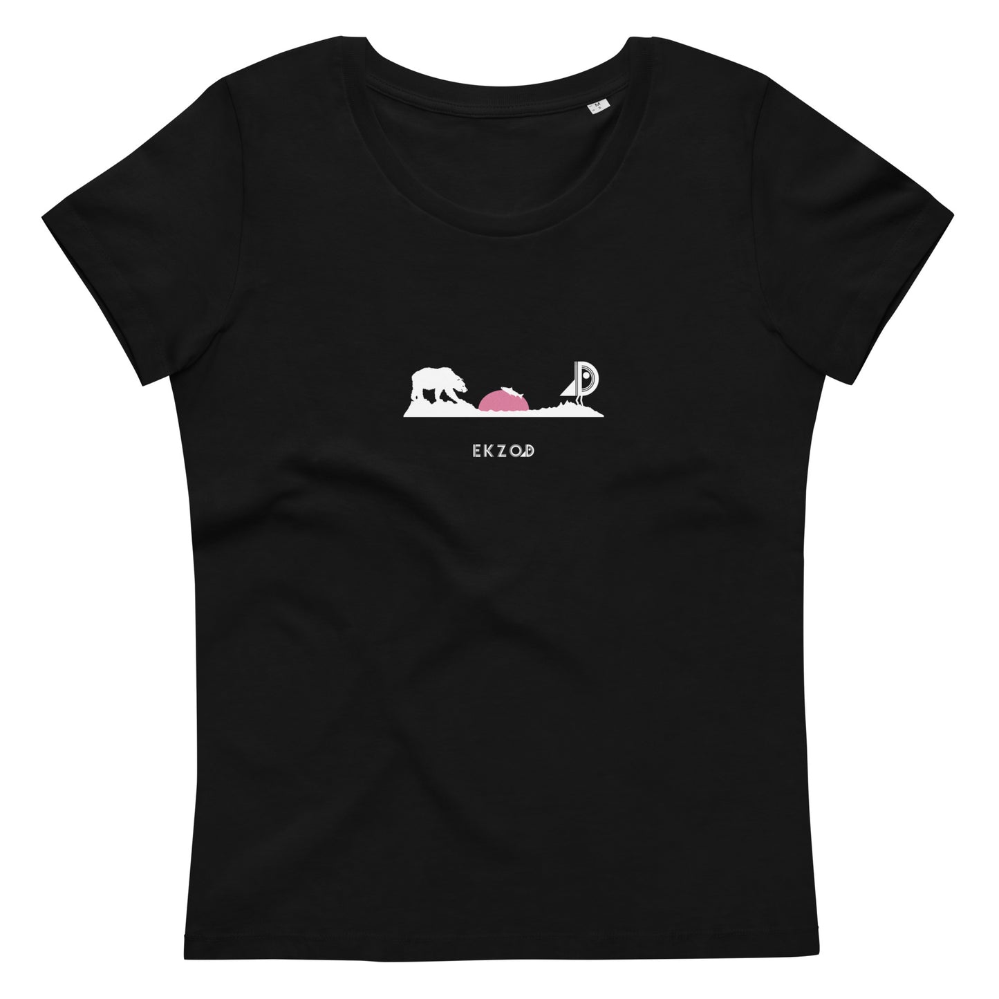 T-shirt Bear coton BIO (noir Femme)