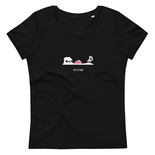 T-shirt Bear coton BIO (noir Femme)