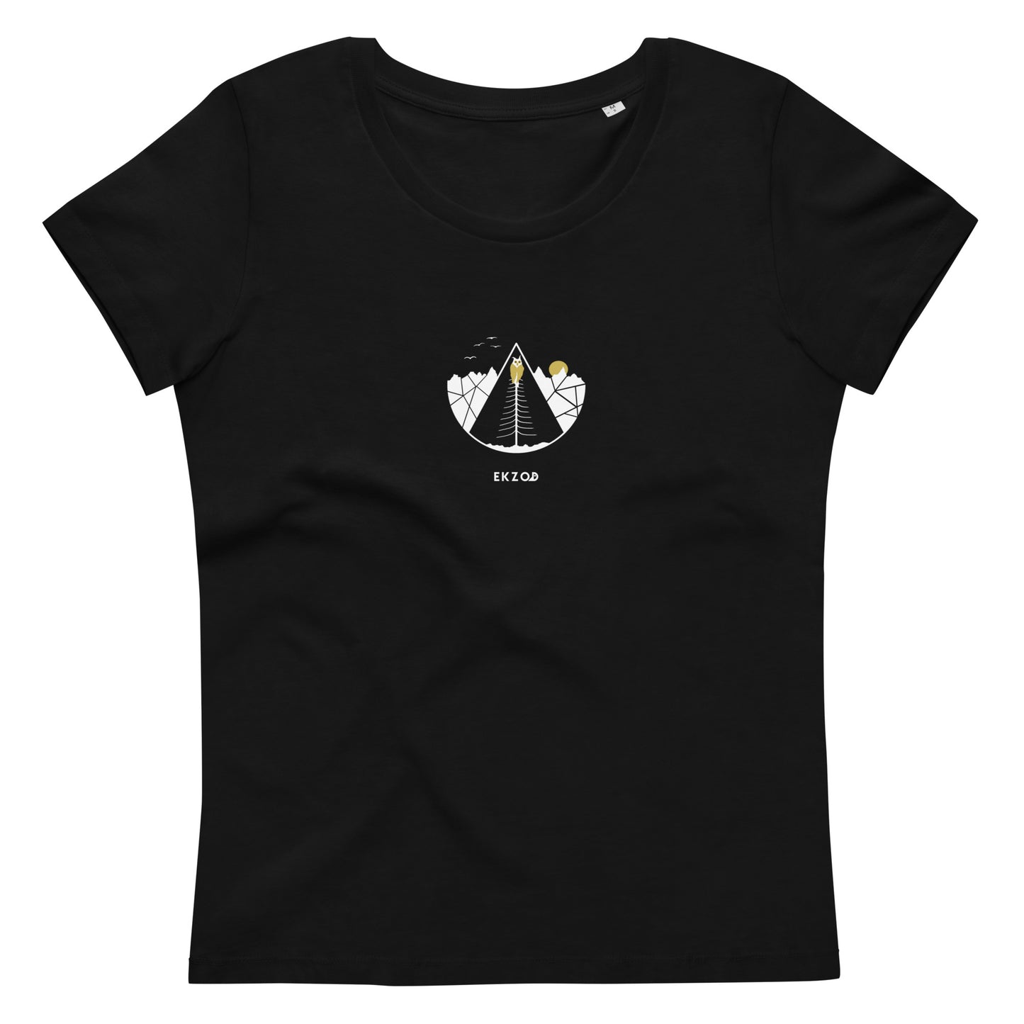 T-shirt OWL coton BIO (noir Femme)