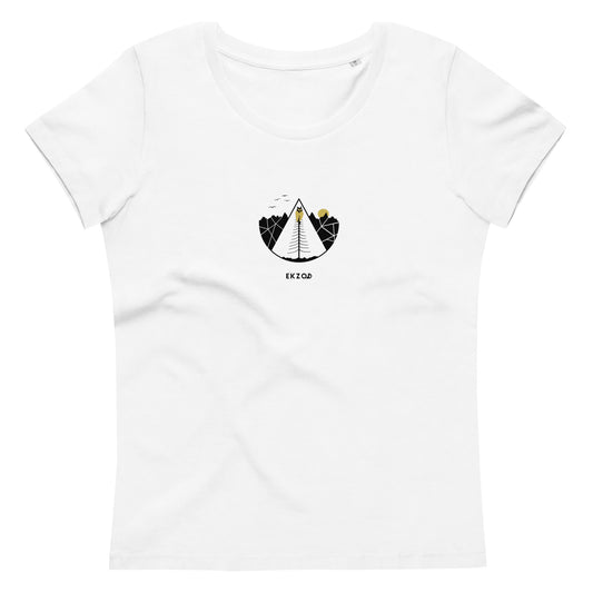 T-shirt OWL coton BIO (blanc Femme)