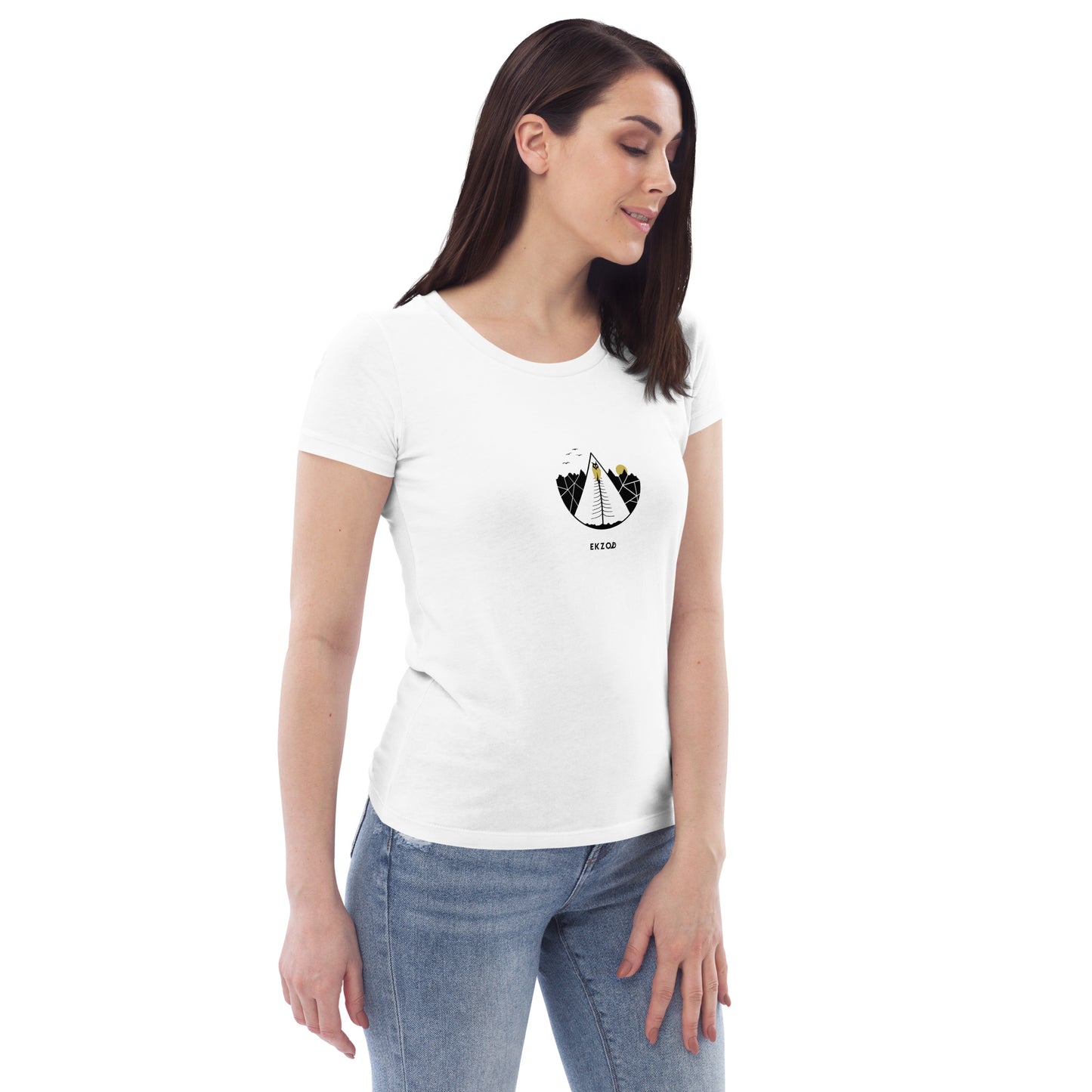 T-shirt OWL coton BIO (blanc Femme)