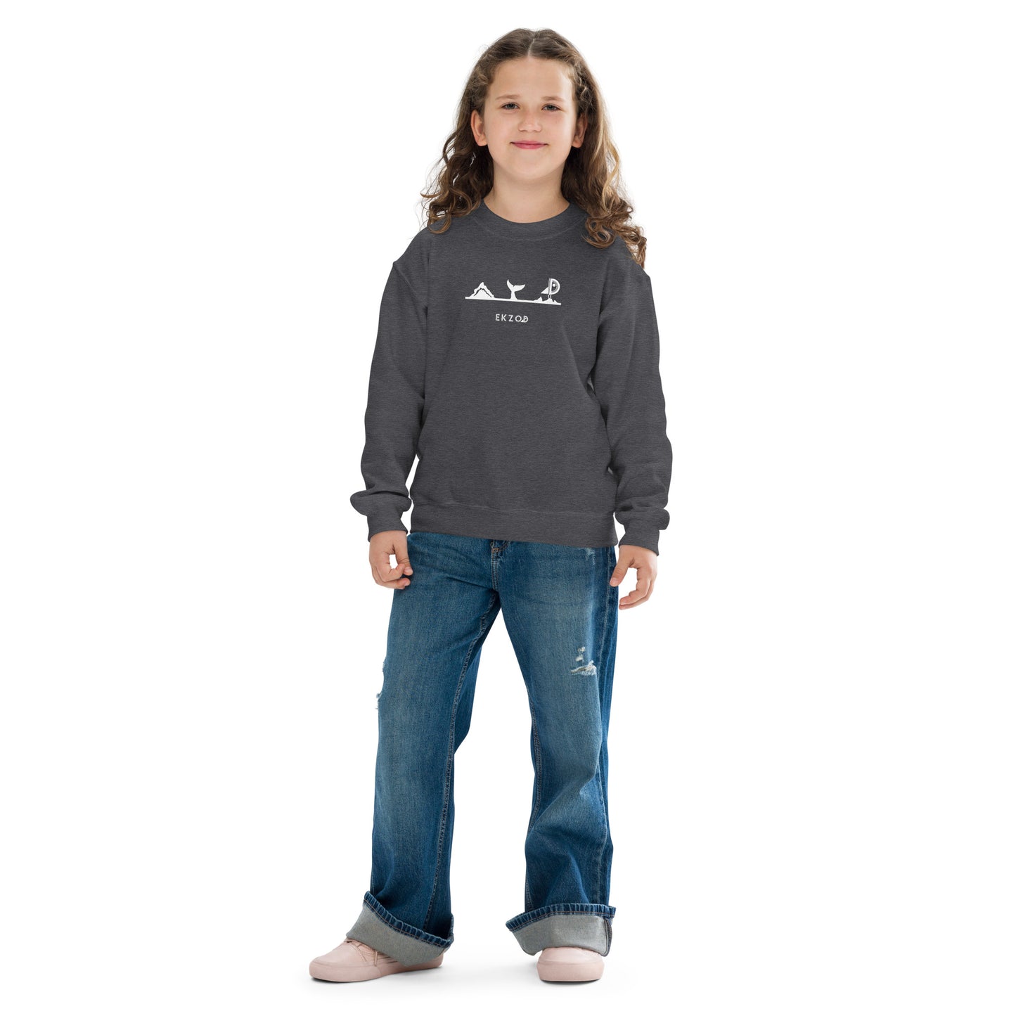 Gray sweatshirt for children aged 8/16