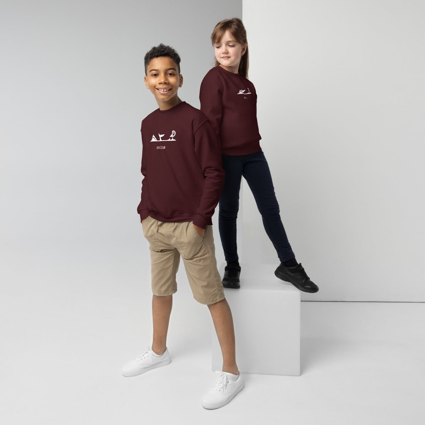 Brown sweatshirt for children aged 8/16