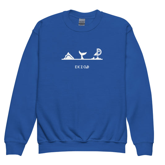 Blue sweatshirt for children aged 8/16