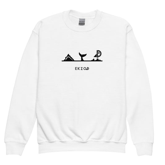 White sweatshirt for children aged 8/16